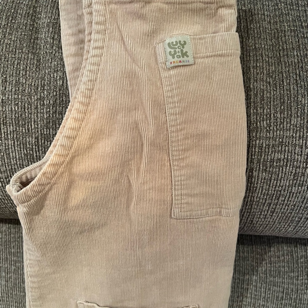 Lucy & Yak Organic Corduroy Overalls *discolored*